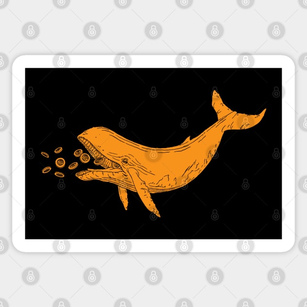 Bitcoin Whale Sticker by JimBryson